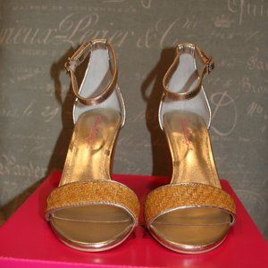 Lilly Pulitzer Amber Lynn Sandals Heels in Natural